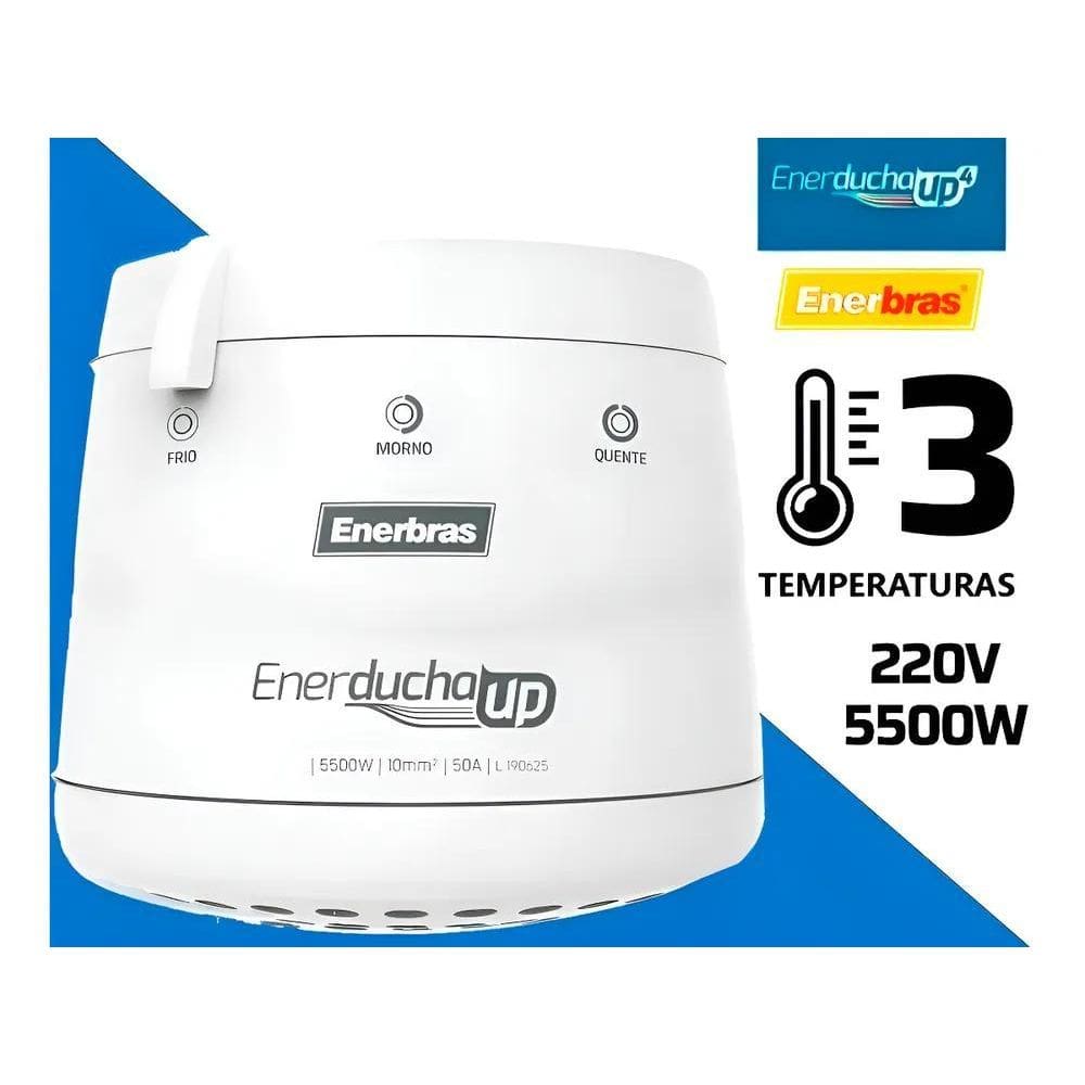 Chuveiro Ducha 3 Temperaturas 5500W Enerducha
