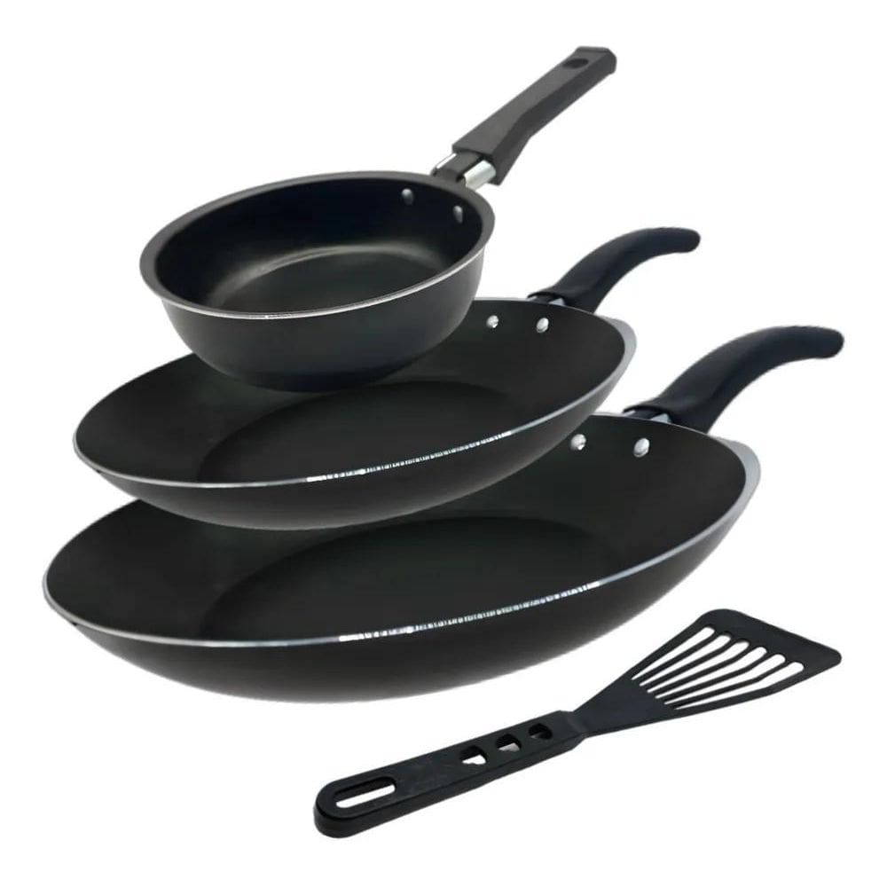 Conjunto De Frigideira 3 Pçs Antiaderente Techflon Nacional