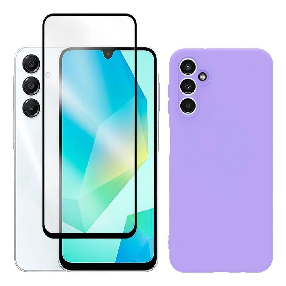 Capa Capinha Case Aveludada + Película Para Galaxy A16 4 Lil