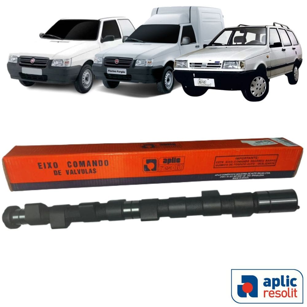 Eixo Comando Valvula Gasolina/Alcool - Fiorino Furgão 1977 A 2002 / Fiorino Pick-Up 1977 A 2002 / Elba 1977 A 2002 / Premio 1977 A 2002 - 312