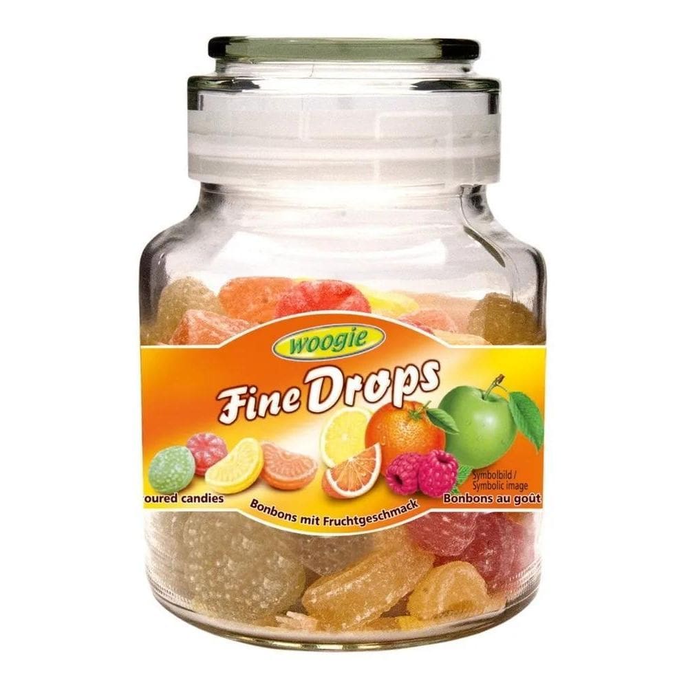 10X Baleiro Woogie Fine Drops 300G Balas De Frutas Import