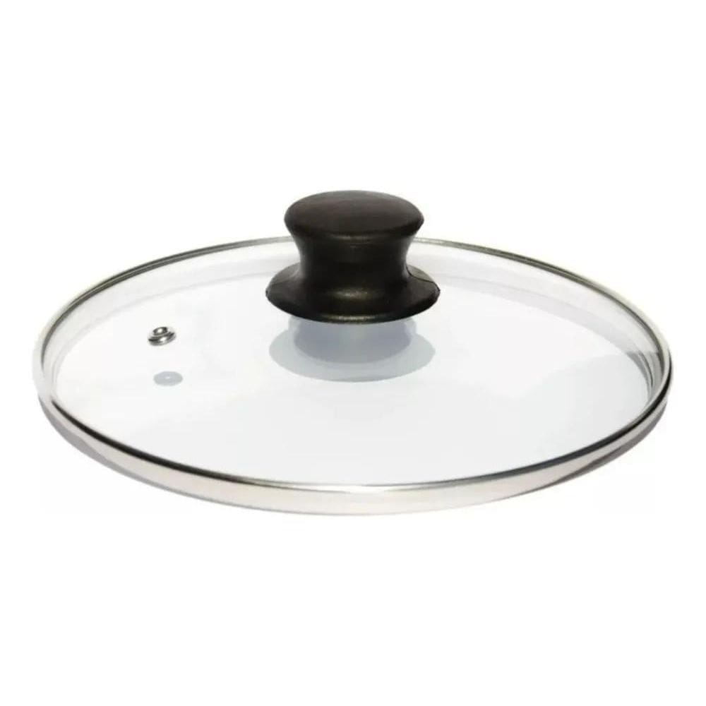 3X Tampa De Vidro Avulsa 20 Cm Para Panela Frigideira Caçaro