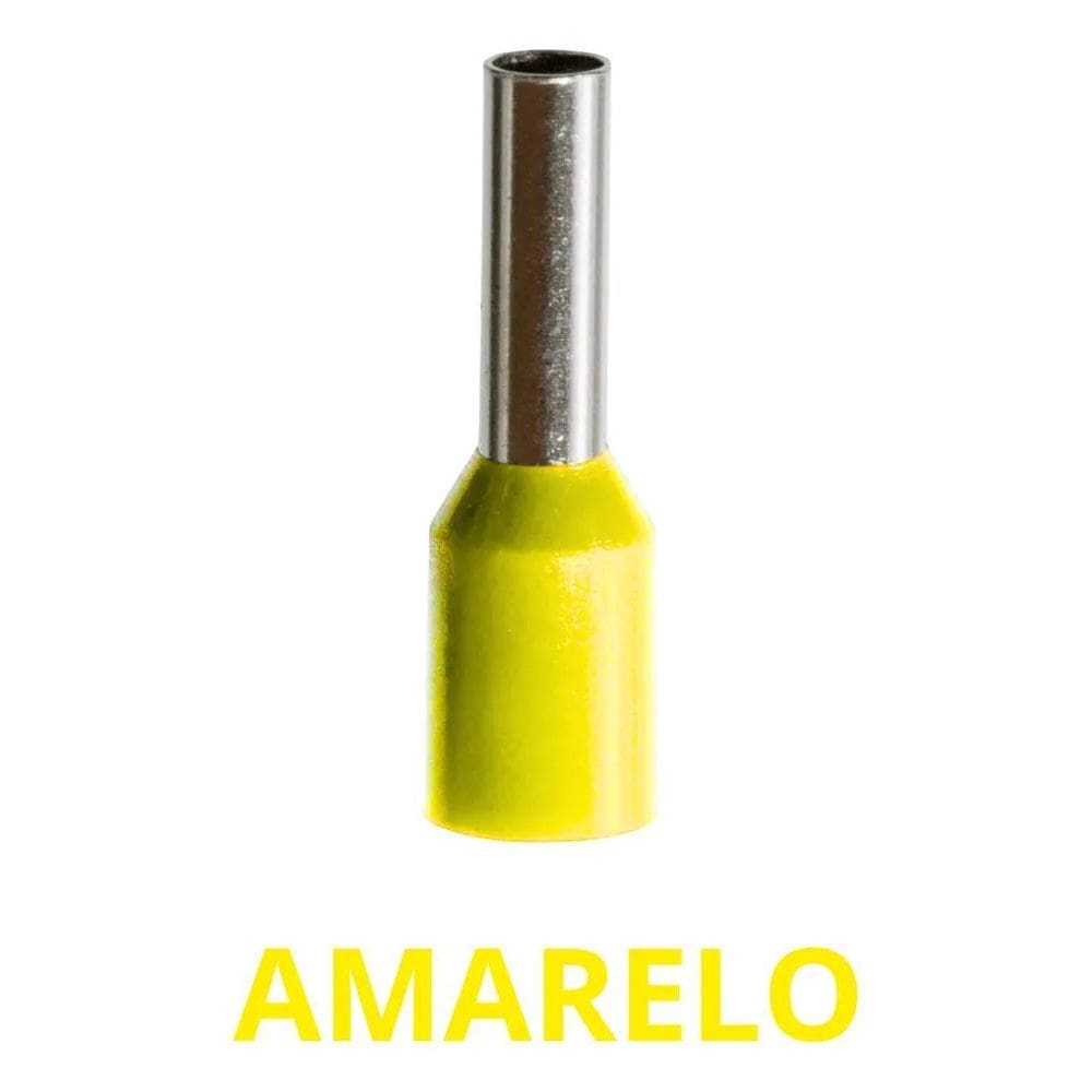 Terminais Elétricos Ilhos Tubular Pré-Isolado 2,5Mm 10 Amare