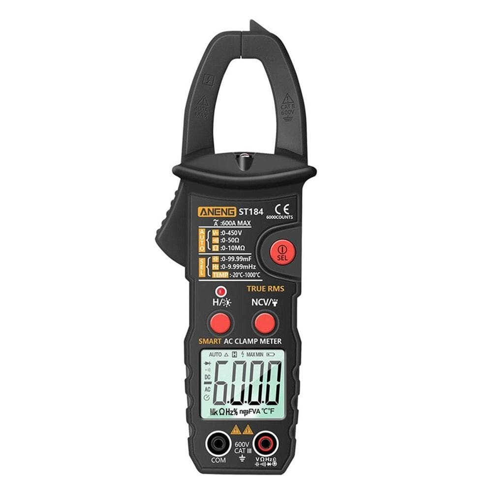 Alicate Amperímetro Multímetro ST184 AC/DC 600A O13
