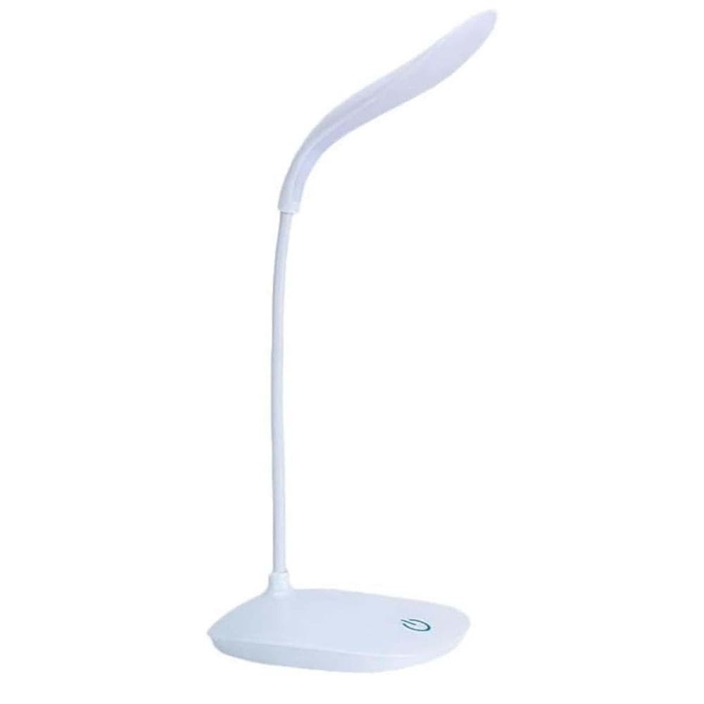 Luminária De Mesa Recarregável Usb Led Estudo Leitura Branco