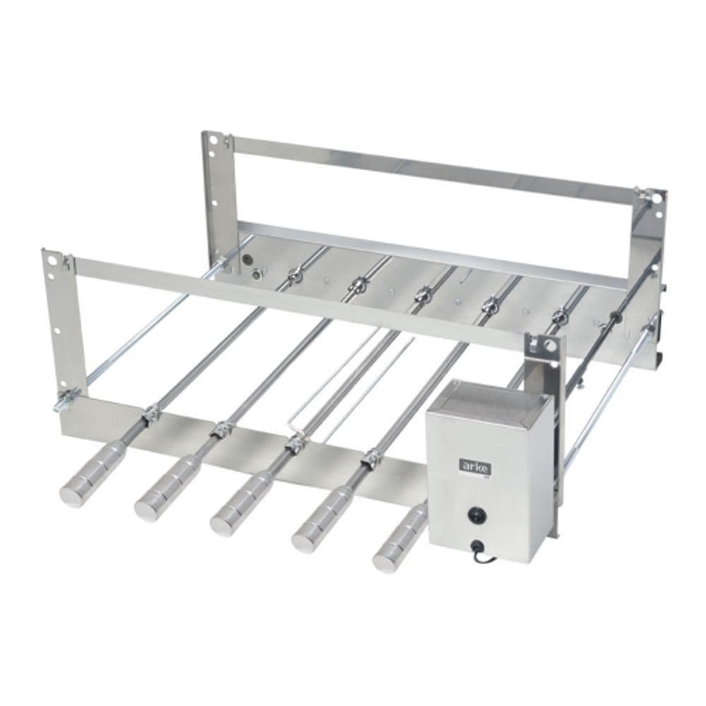 Churrasqueira Giratória Rotativa Aço Inox Cris 05 Espetos Bivolt