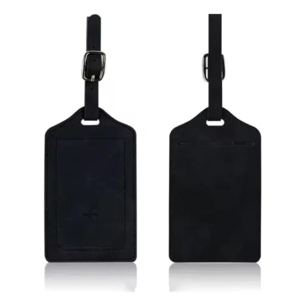 Kit 2 Tag De Mala - Etiqueta De Identificação De Bag Preto