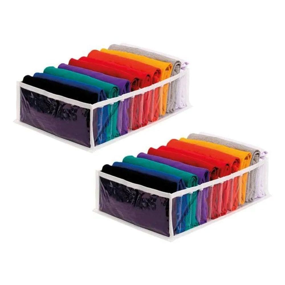 3X Colmeia Organizadora Gaveta Transparente De Camisetas 2 P