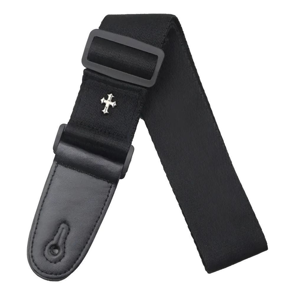 Correia Violão Guitarra Baixo Alça Ajustável + 3 Preto Cruz