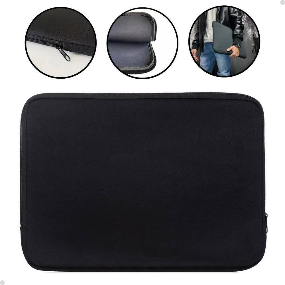 Capa Case Pasta Maleta Notebook Espumada Preto 156