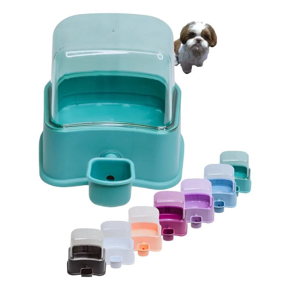 Bebedouro Cachorro Shitzu S/ Molhar Os Pelos Automá Verde