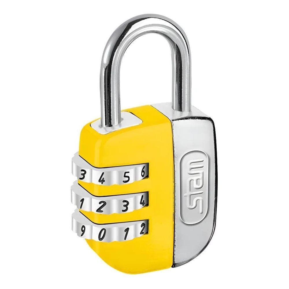 Cadeado Segredo Stam Armários 25Mm Sem Chave Troca Senha Cor