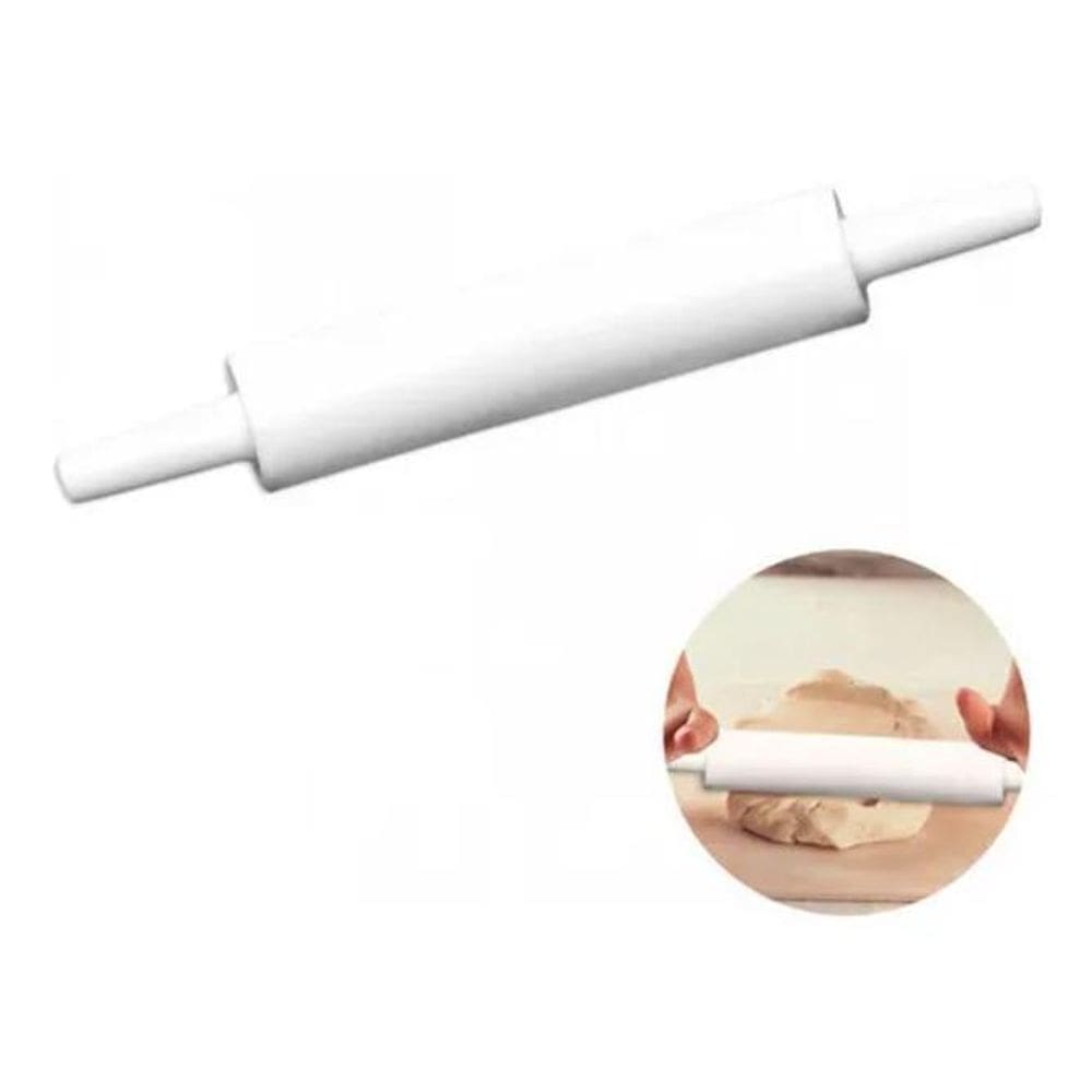 3X Rolo Para Massa Pizza Pão Macarrão De Plástico Grande