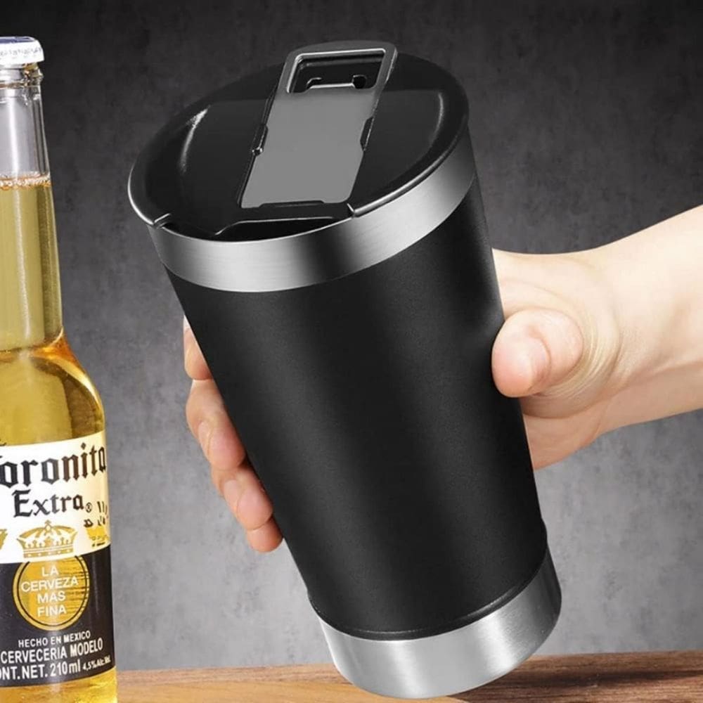 Copo Térmico E Abridor De Garrafa 510Ml