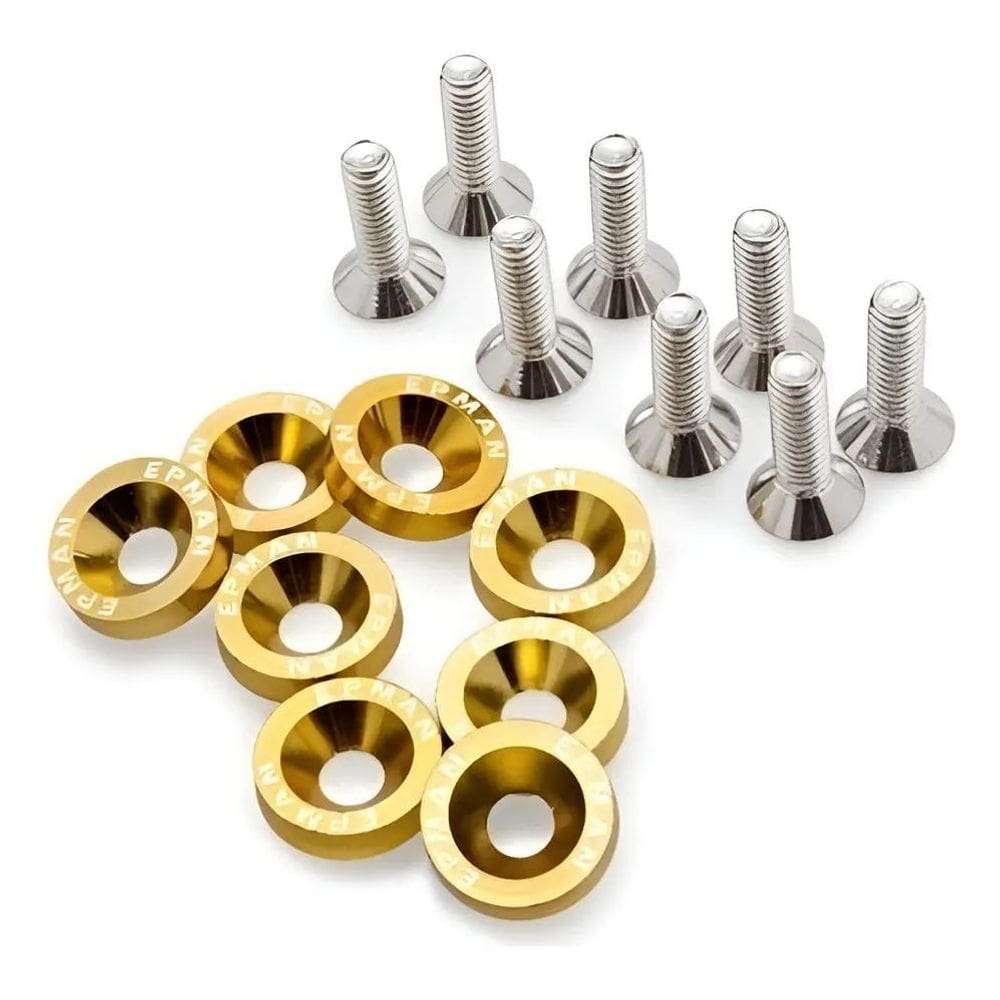 Kit Arruela Billet Universal Com Parafuso M6 Epman - 8 Doura