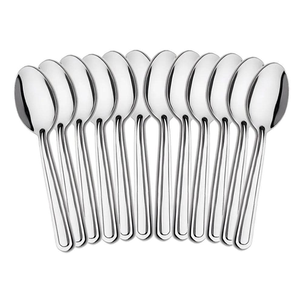 2X Kit 12 Colheres De Sopa Mesa Aço Inox