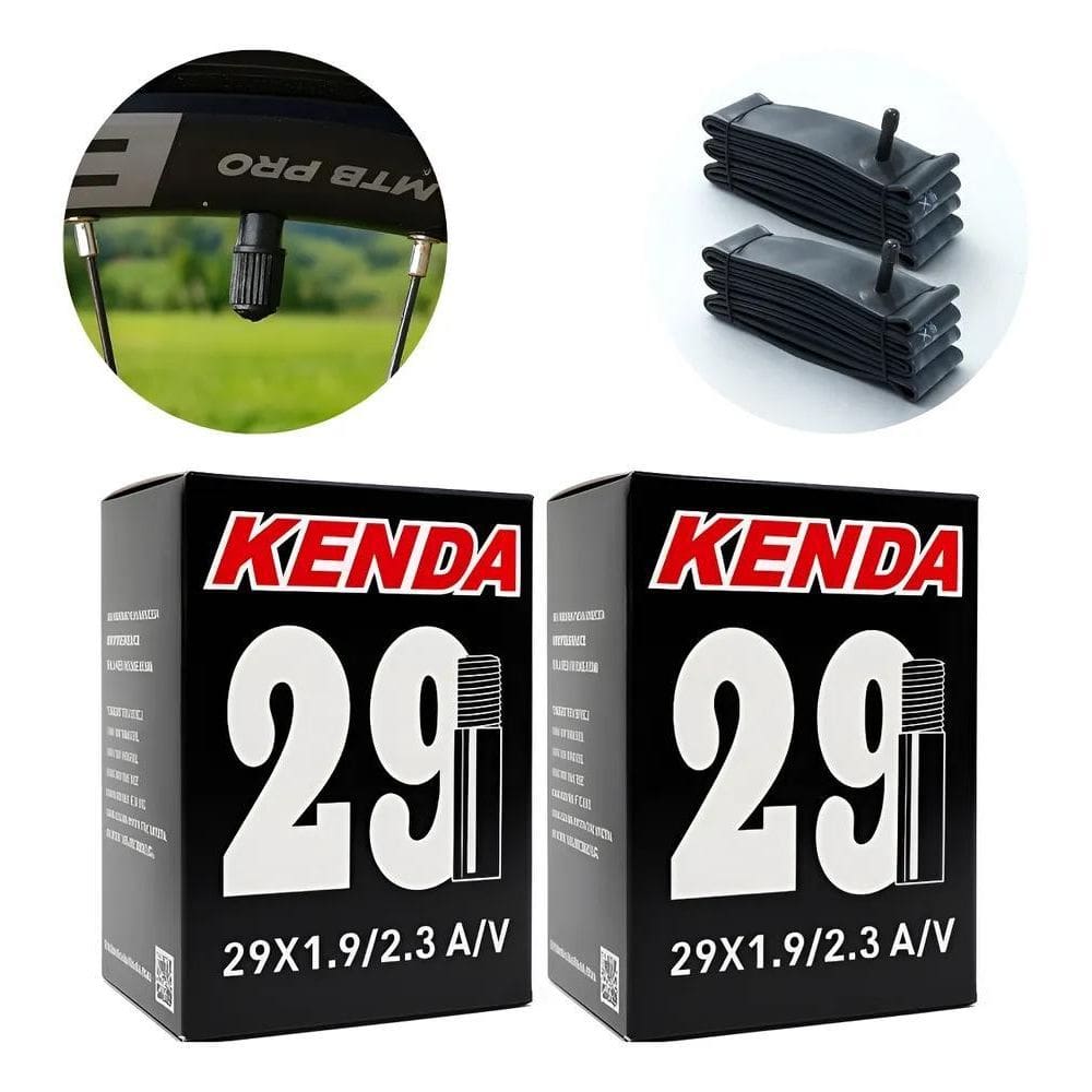 Par Câmara De Ar Aro 29 1.9/2.30 Kenda Bike Mtb Bico Grosso