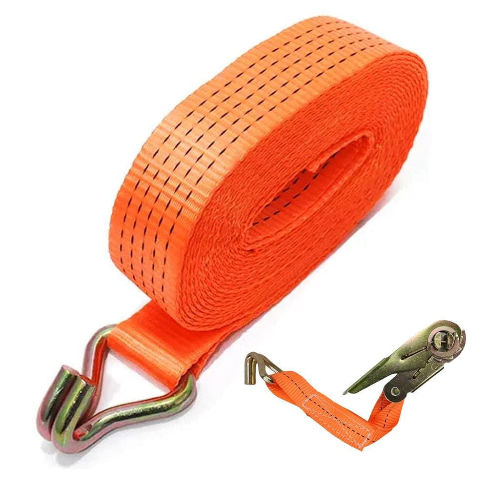 Cinta de Elevaçao 6 Metros com Catraca Carga Amarraçao Gancho Armazenamento Transporte Mudança Obra Construçao Segurança