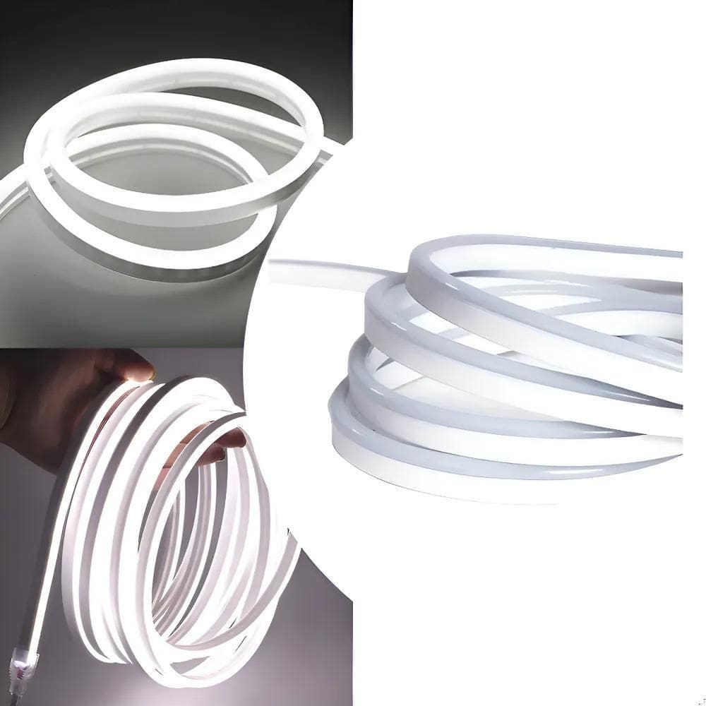 Fita Led Neon 5 Metros Mangueira Corte 2,5Cm Cor Da Luz Bran
