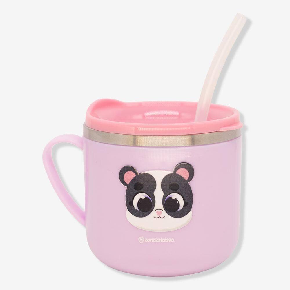 Caneca Flip Infantil Panda - Zonacriativa