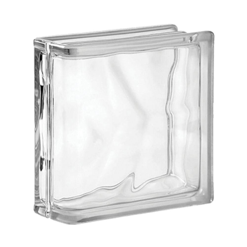 Tijolo De Vidro 19 X 19 X 8 Cm Acabamento Lateral Incolor 06 Unidades Tradestar