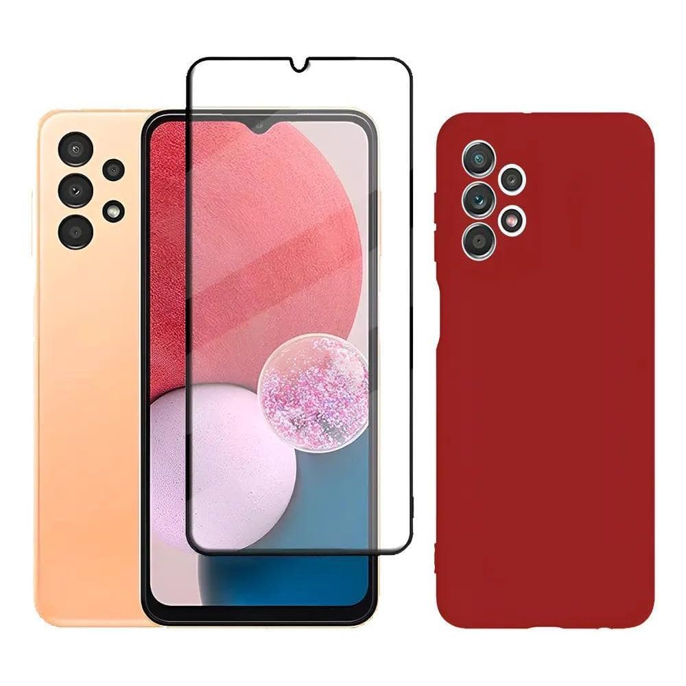 Capa Capinha Case Aveludada + Película 3D Para Galaxy Carde