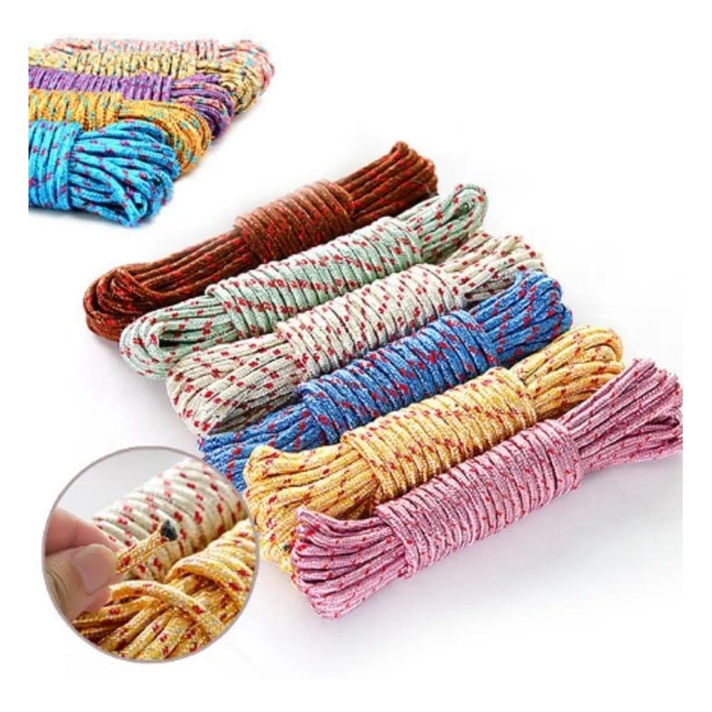 Corda Para Varal Cordinha De Nylon Camping Casa Varal Forte