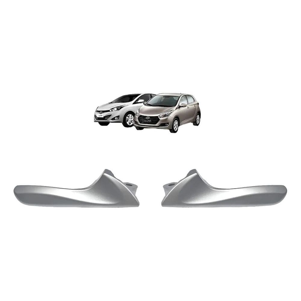 Par Gatilho Maçaneta Interna Diant Tras Hb20 Até 2019 Prata