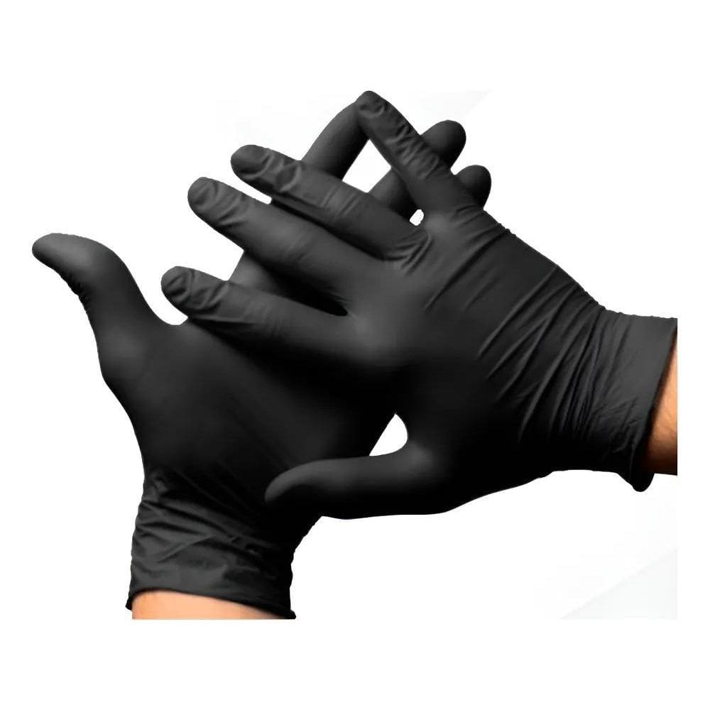Luva Preta Para Churrasqueiro/Barbearia/Hamburgueria - 100Un