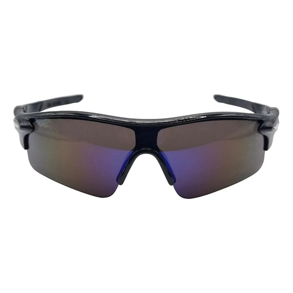 Óculos Esportivo Sol Bike Ciclismo Preto Com Lente Espelhada