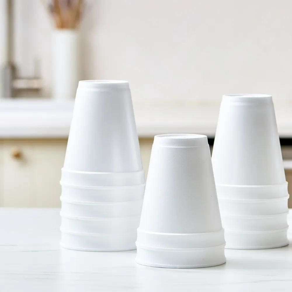 10X Copo Termico Isopor Descartavel 240Ml Com 100 Un Cor Bra