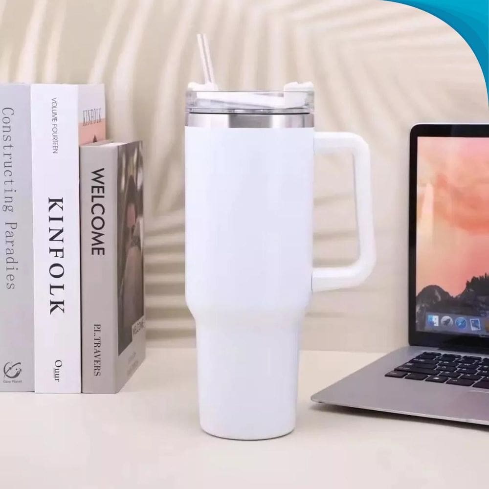 Copo Térmico Inox Para Cerveja Com Tampa E Alça Com