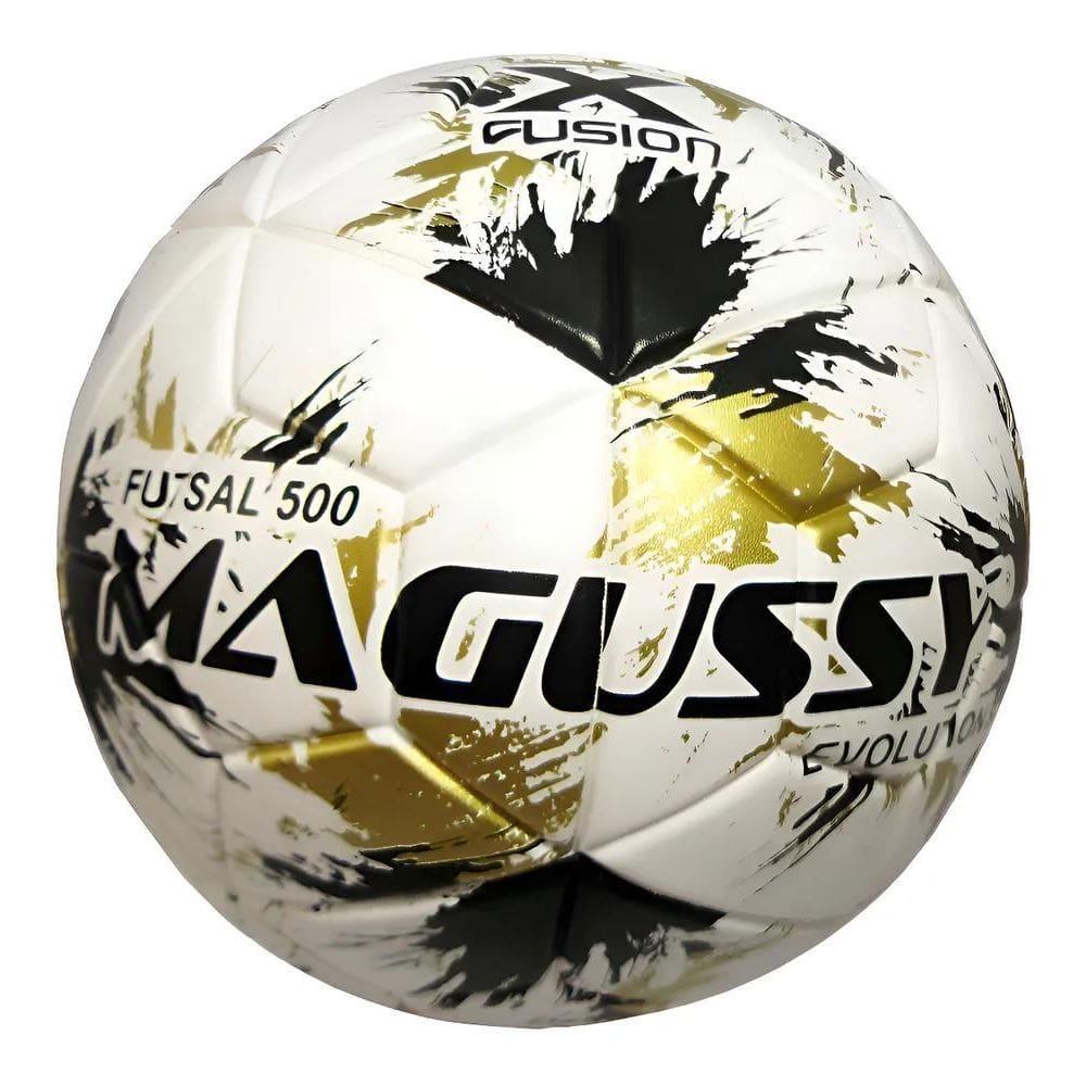Bola Futsal De Futebol De Salão Magussy Max 500 Cor Branco