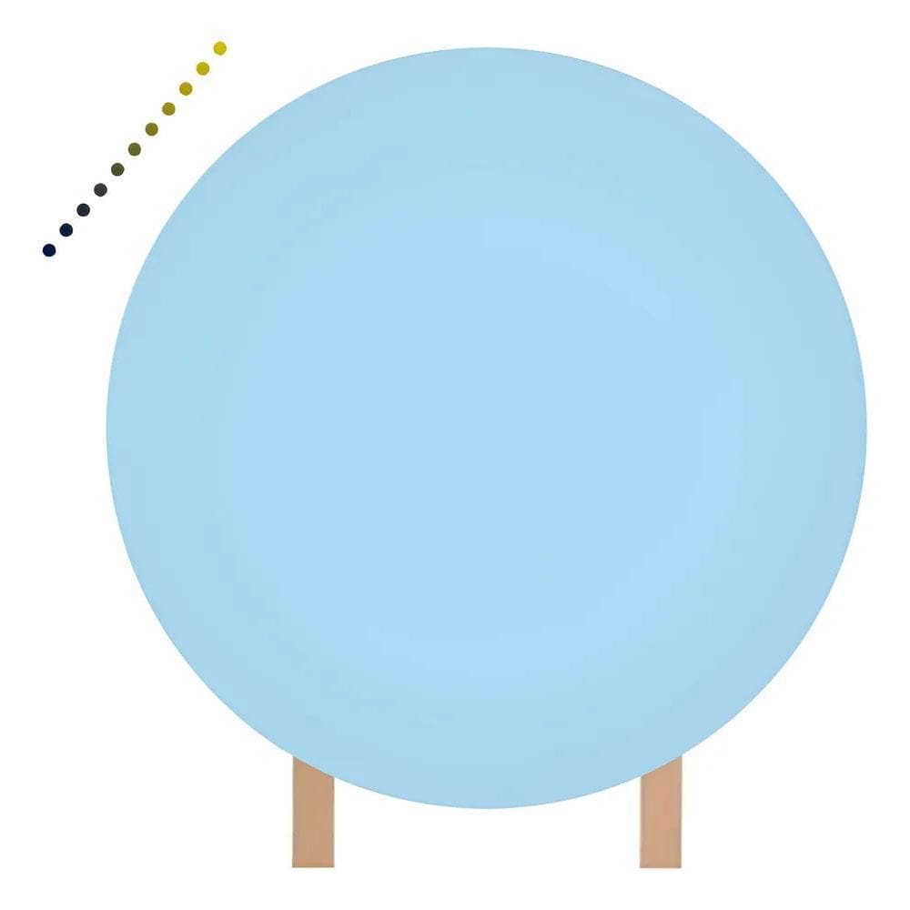 Capa Para Painel Redondo  Lisas 1,50Mts Azul Beb