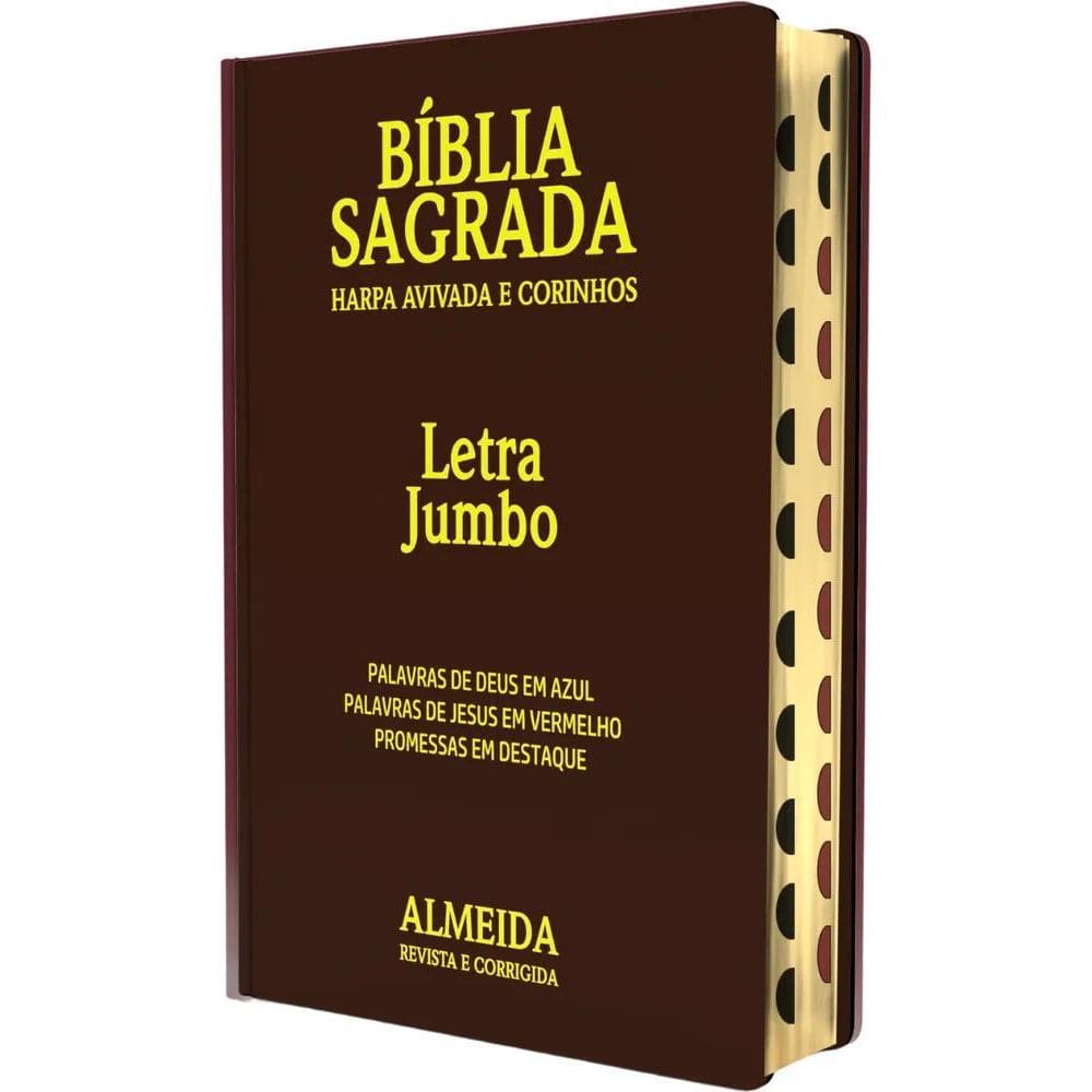 Bíblia Evangelica Letra Grande Jumbo Com Harpa Cristã João F
