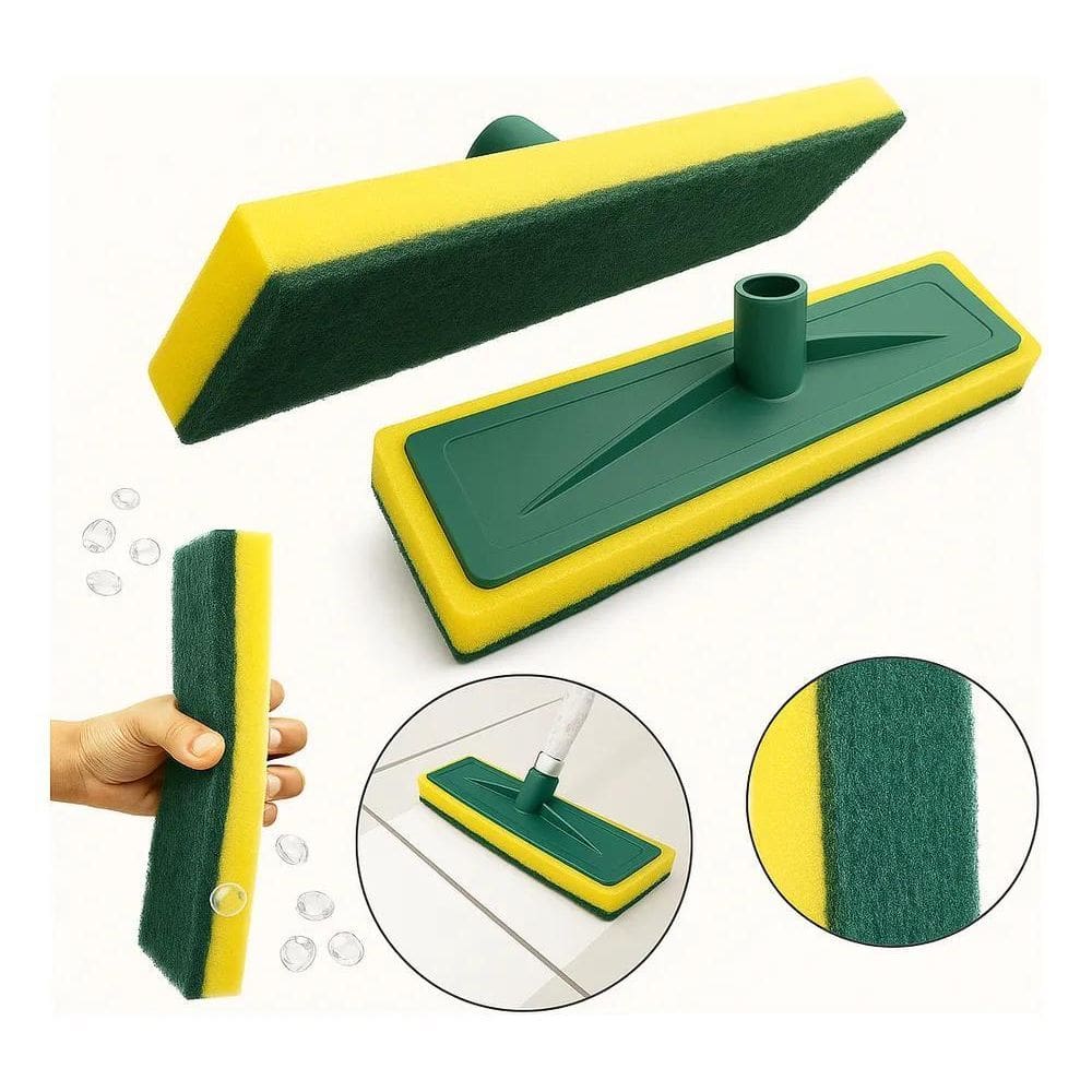 Kit 03 Refil Esponja Abrasivo Esfregão P Rodo Limpa Azulejo