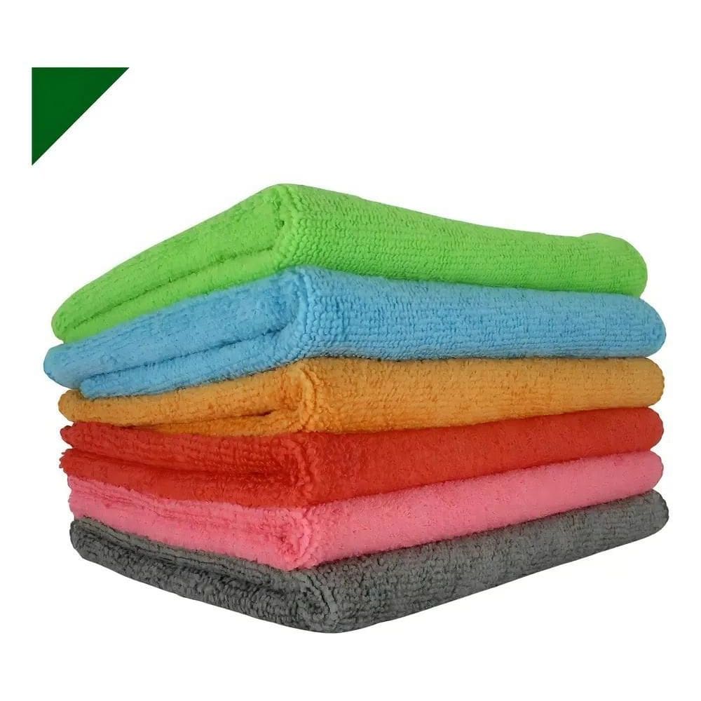 06Un Pano Microfibra Grande Limpa Seca Automotivo Chão 60X80