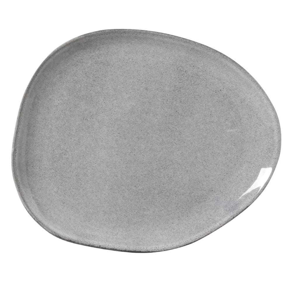 Pratos De Sobremesa 22,5Cm Oval Orgânico Dust Porto Brasil