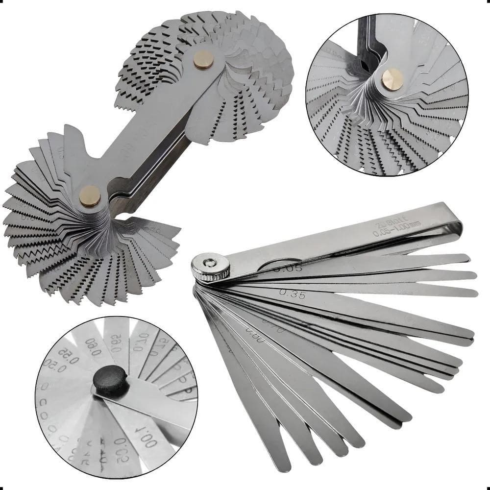 Calibre De Folga 20 Lâminas + Rosca 52 Lâminas 0,05 A 1 Mm