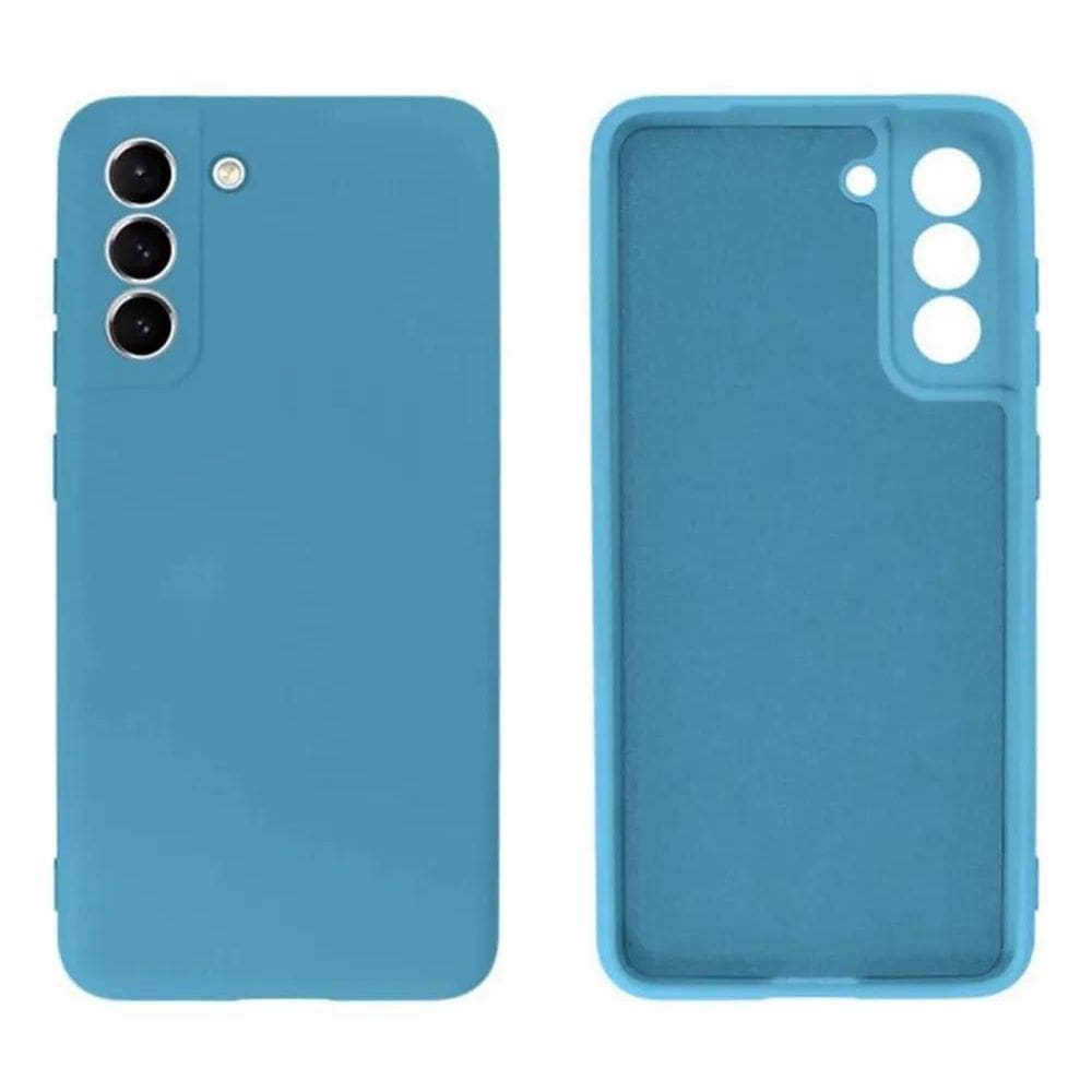 Capa Capinha Para Galaxy S23 Silicone Aveludado Com Azul-Cla