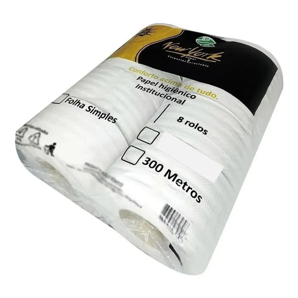 Papel Higiênico Rolão Institucional Extra Luxo 8 Rolos Full