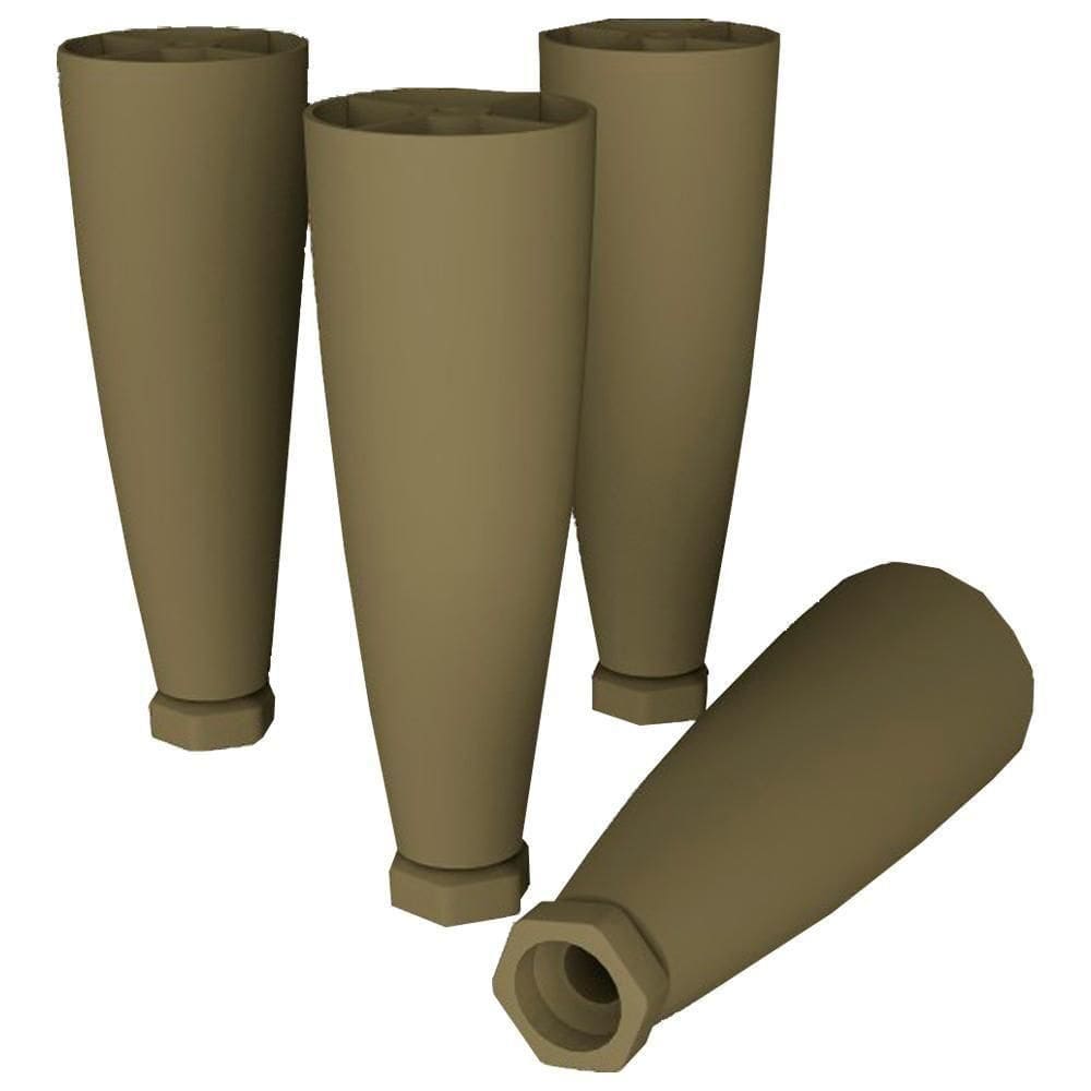 Kit 4 Pes Conico Regulaveis Para Cozinha Americana O944 Bronze Henn Bronze