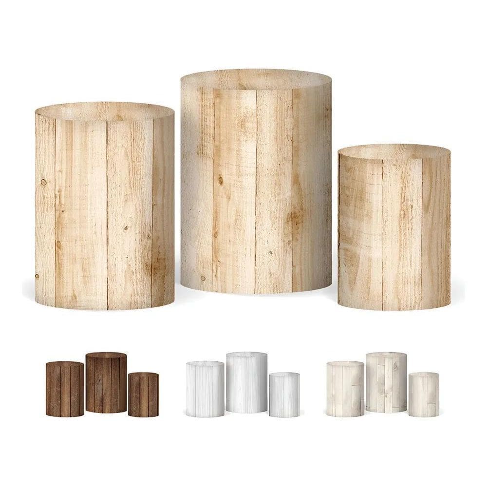 Trio Capa Cilindro 3D Festa Madeira Veste Fácil Palet Claro