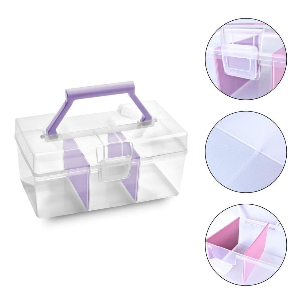 Maleta Multiuso Divisória Removível Make Esmalte Organização