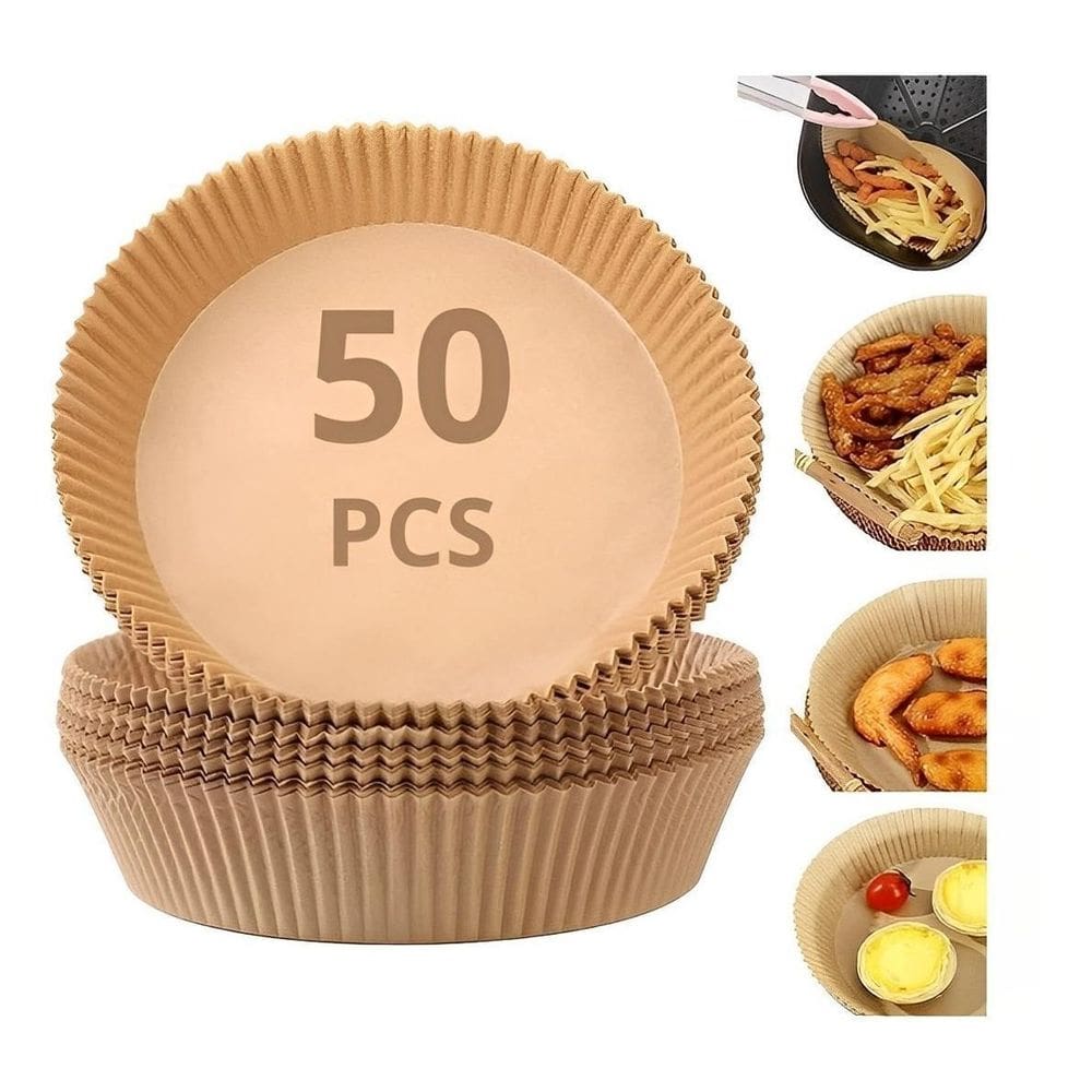 Forro de Papel Antiaderente p/ Air Fryer 50 Unid. - Tailored