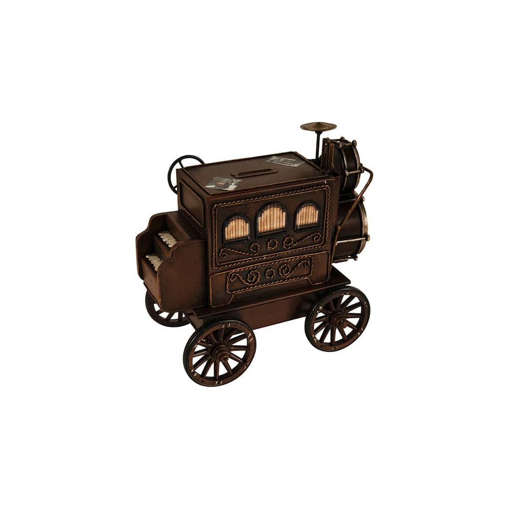 Money Bank Old Modern Handicrafts Vintage Metal Model Car 24x14x24cm