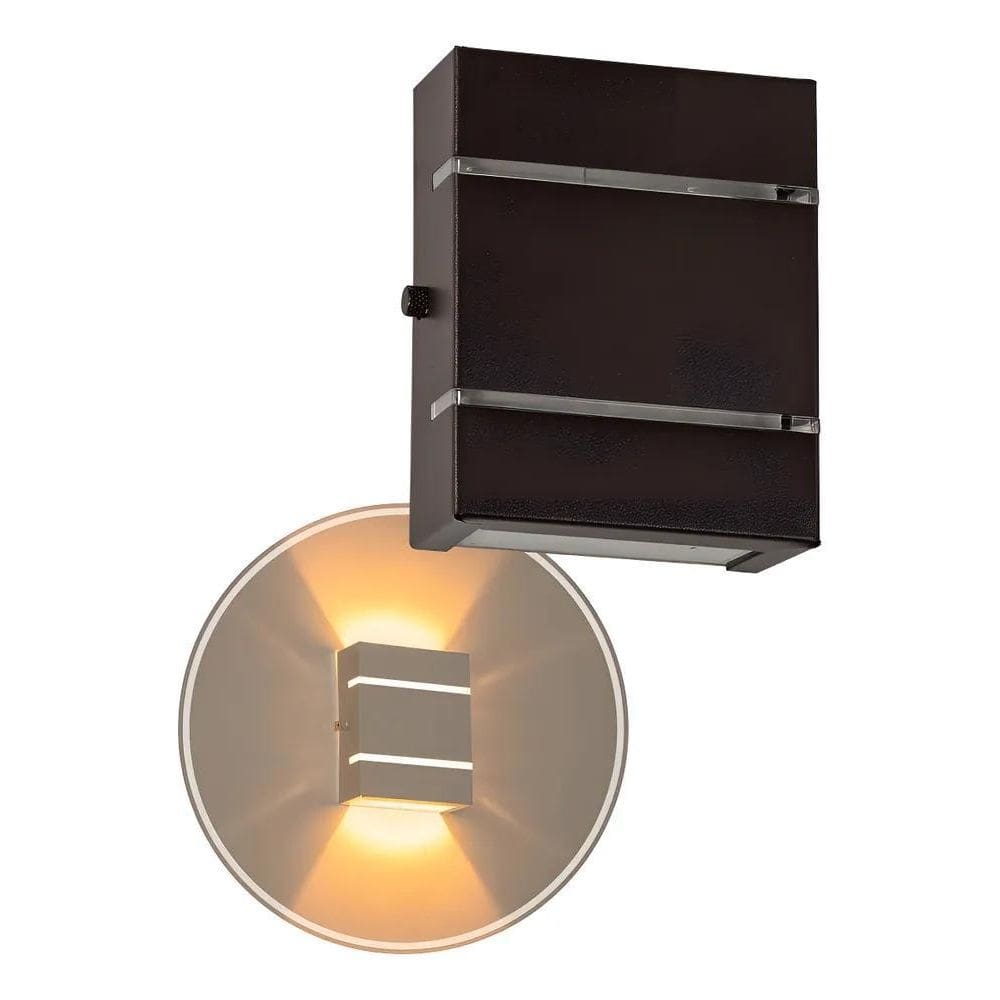 Arandela Slim Inter Externa Alumínio 2 Friso Moderna St2527