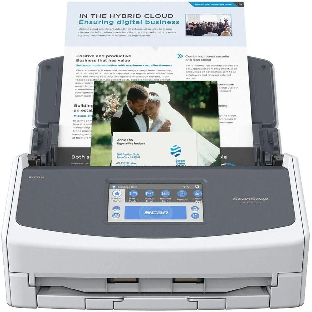 Scanner Ricoh Scansnap Ix1600 A4 40ppm White Cg01000-308501i