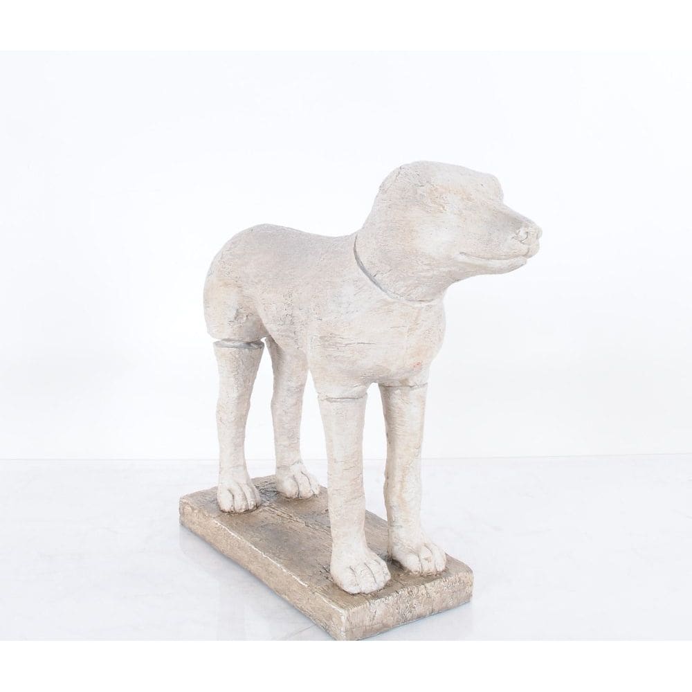 Estatueta de cachorro Anne Home AT008 branca 43cm