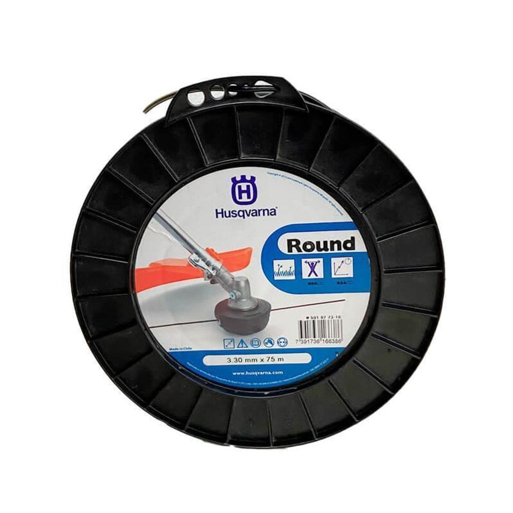 Fio De Nailon 3,30Mm 75 Metros Round Husqvarna